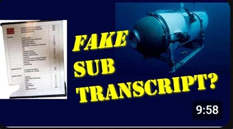 leaked transcript titan|Titan Submersible Investigation Declares Frightening。